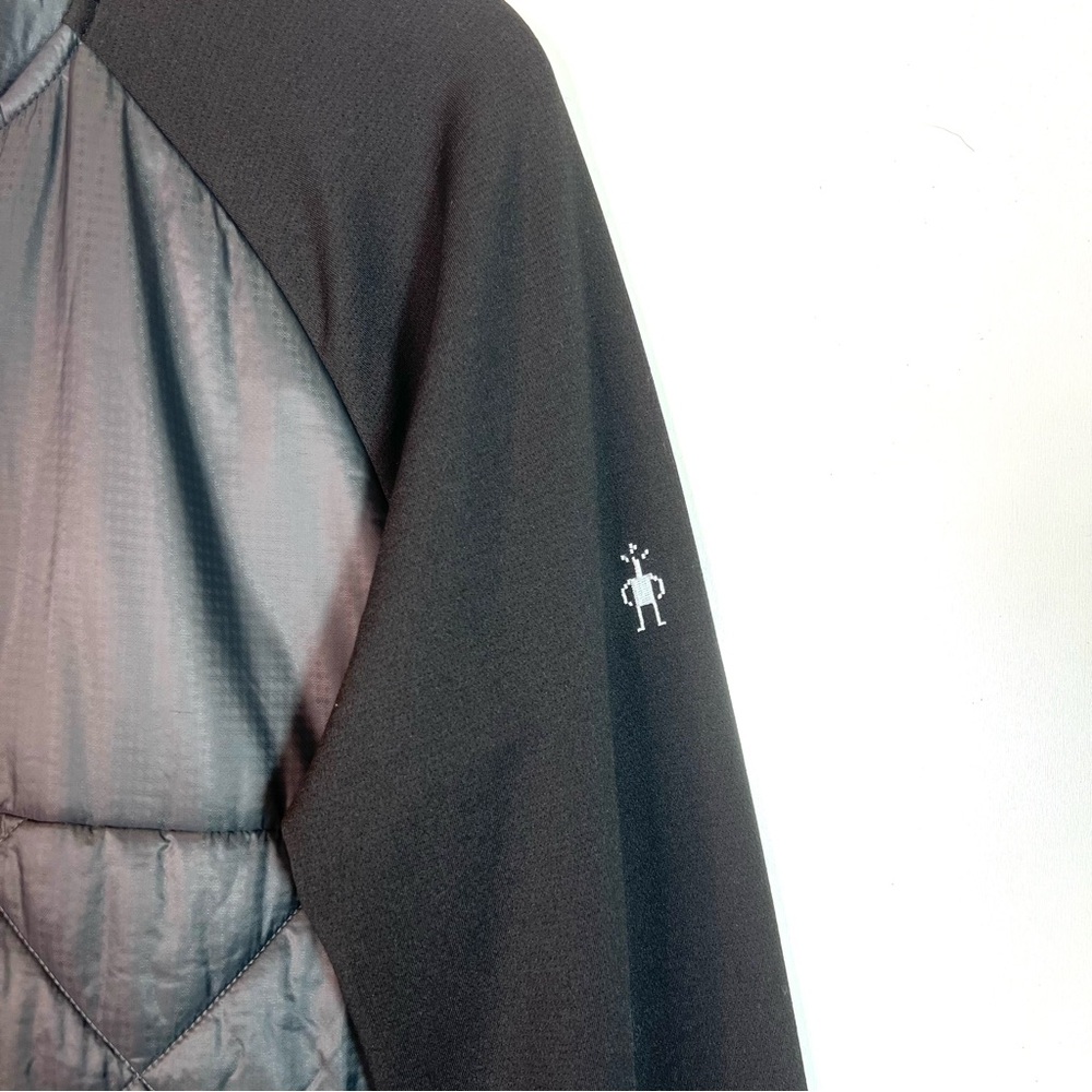 Smartwool Smartloft 120 Merino Wool Jacket Black Gray Size Medium - Picture 10 of 15